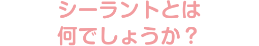 シーラントとは何でしょうか？